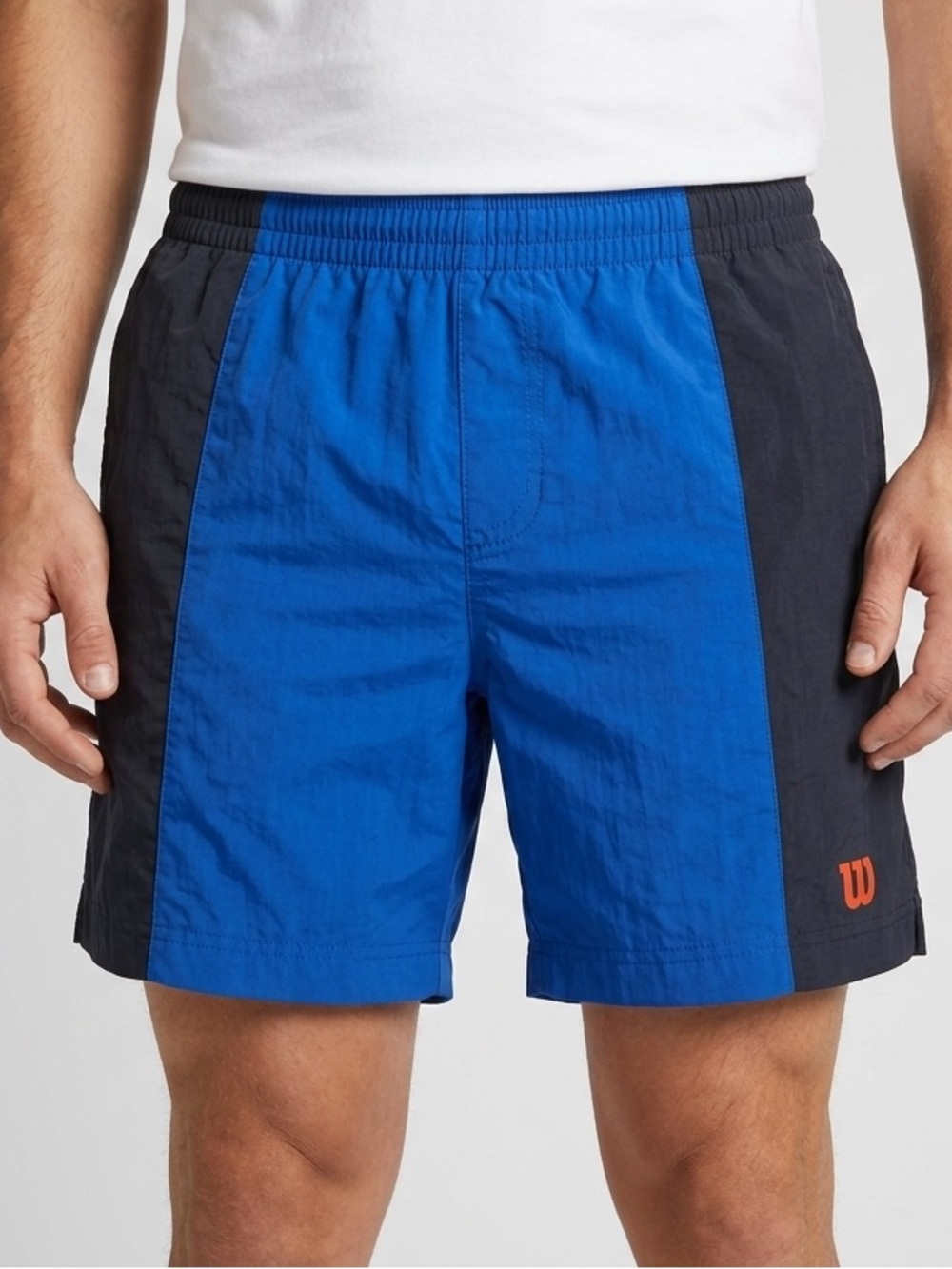 Wilson Men's Tennis Shorts Blue/Black Size M